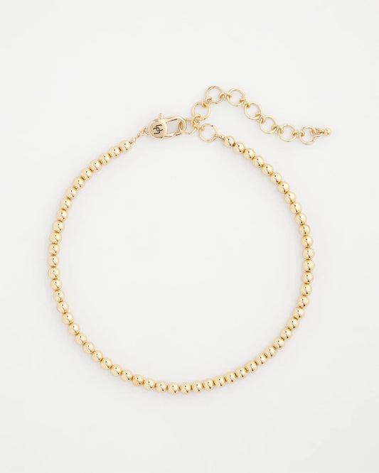 Chico's Golden Beaded Necklace Gold