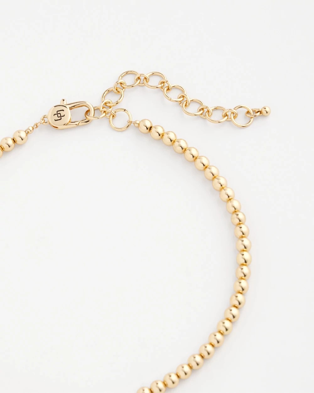 Chico's Golden Beaded Necklace Gold