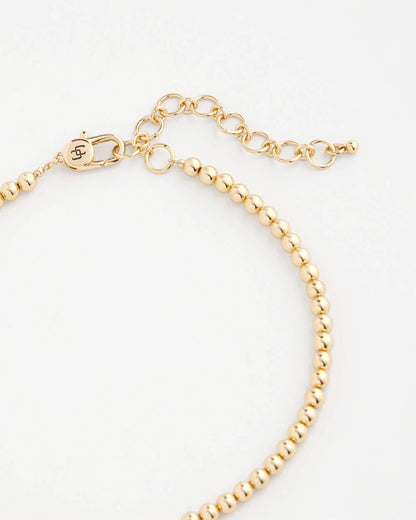 Chico's Golden Beaded Necklace Gold