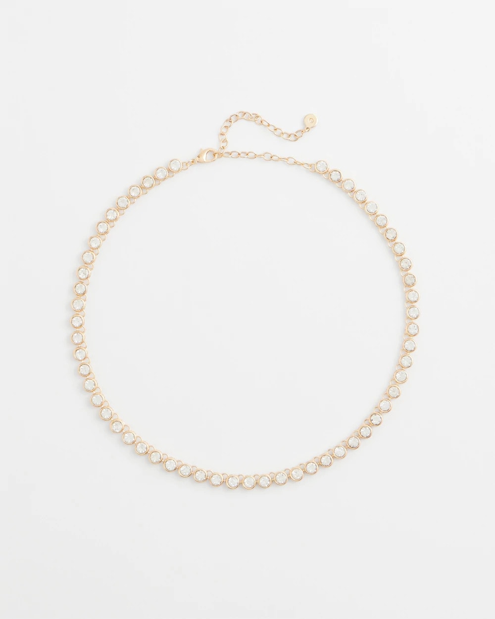 Chico's Goldtone Tennis Necklace Gold