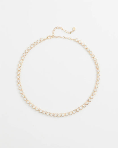 Chico's Goldtone Tennis Necklace Gold