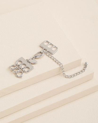 Chico's Silvertone Necklace Converter Silver