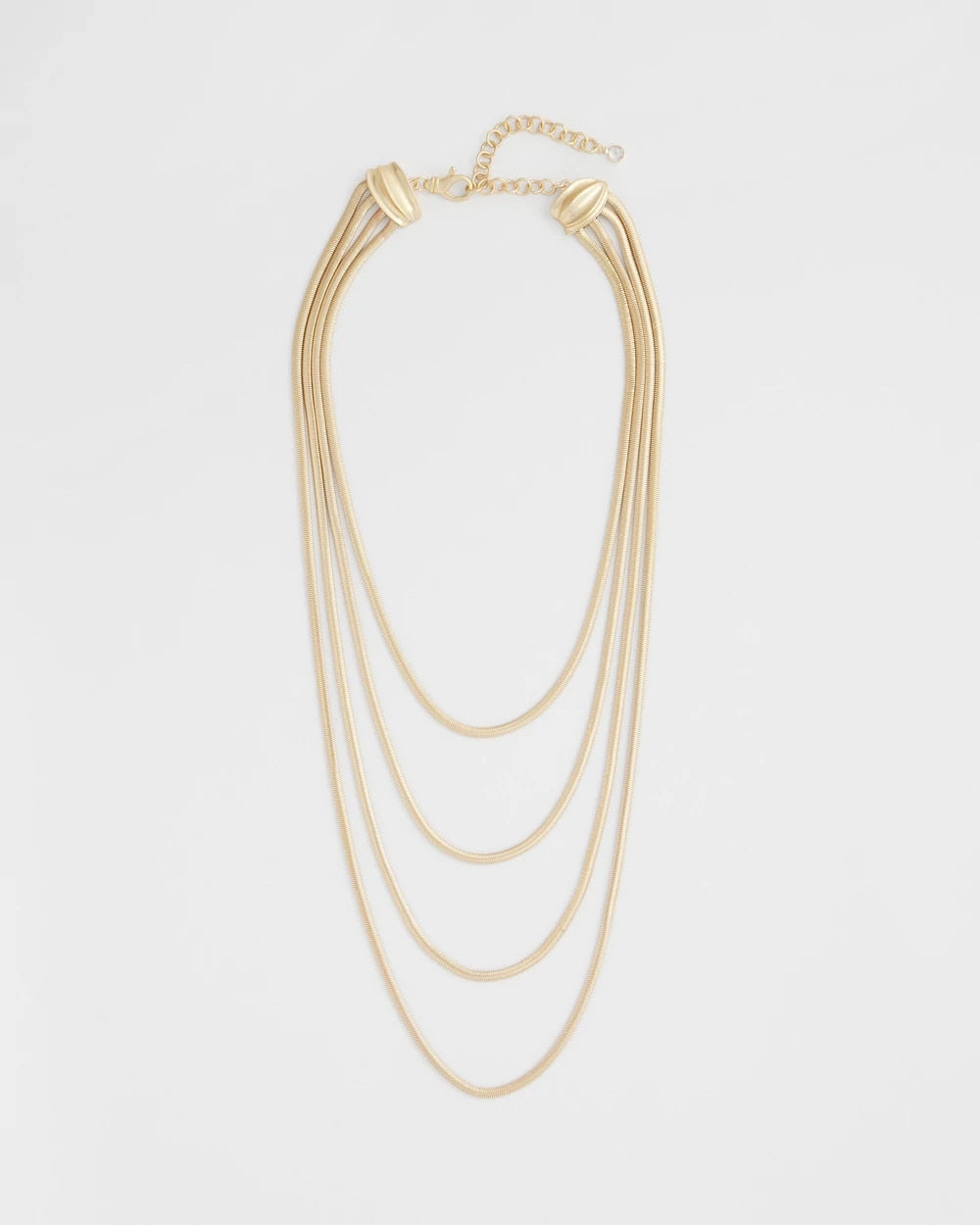 Chico's Multi-Layer Snake Chain Necklace Gold