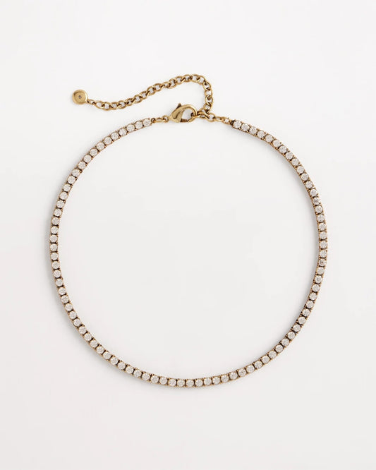 Chico's Vintage Tennis Necklace Gold