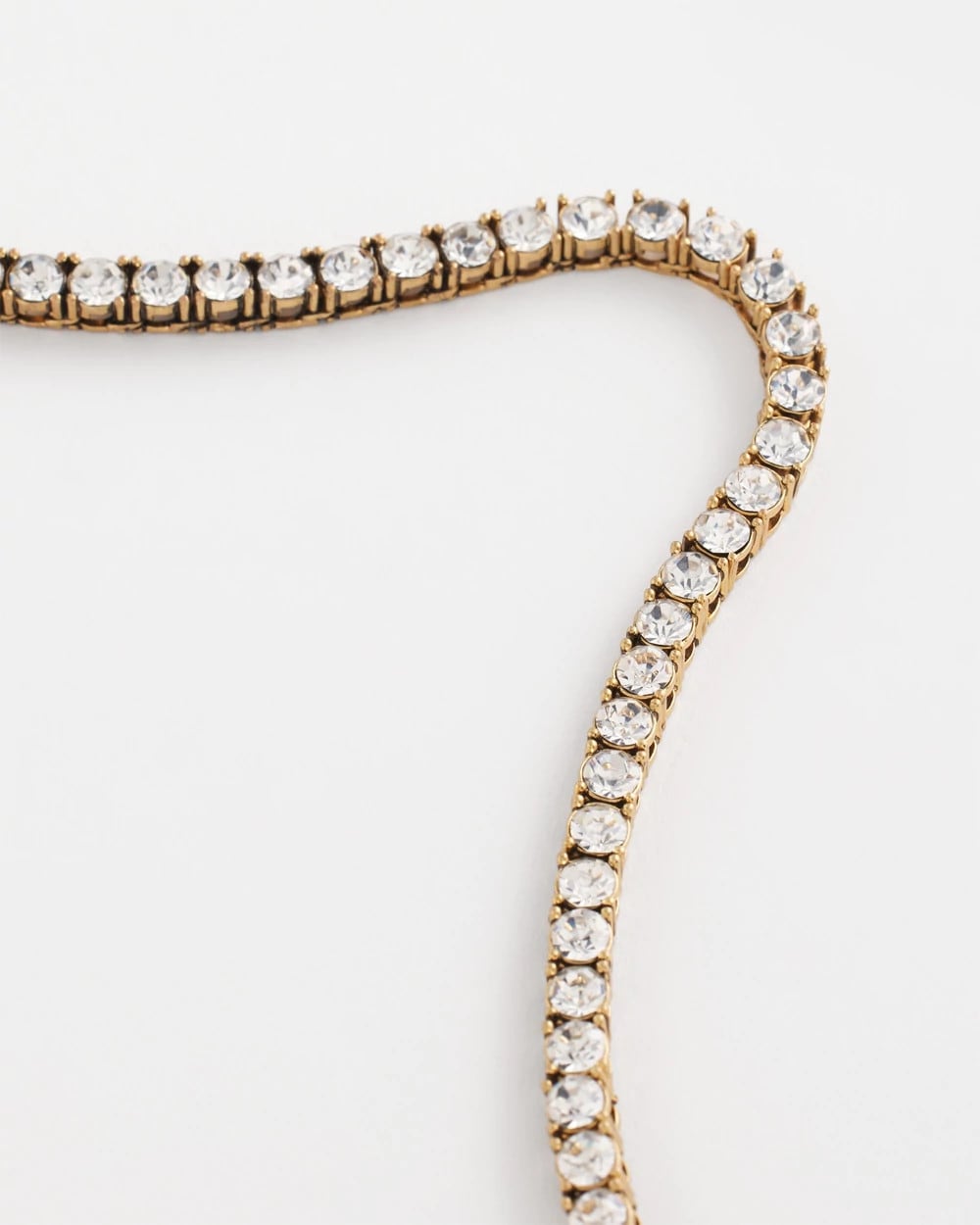 Chico's Vintage Tennis Necklace Gold