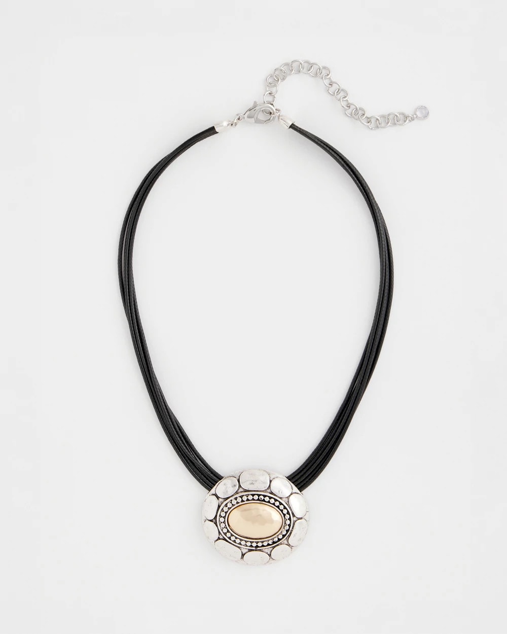 Chico's Mixed Metal Pendant Necklace Mixed Metals