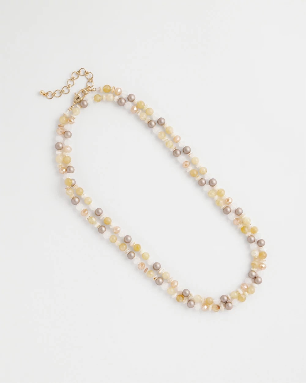 Chico's Neutral Long Layering Necklace Neutral