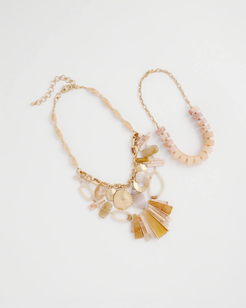 Chico's Chico's Originals Neutral Stone Bib Necklace Neutral