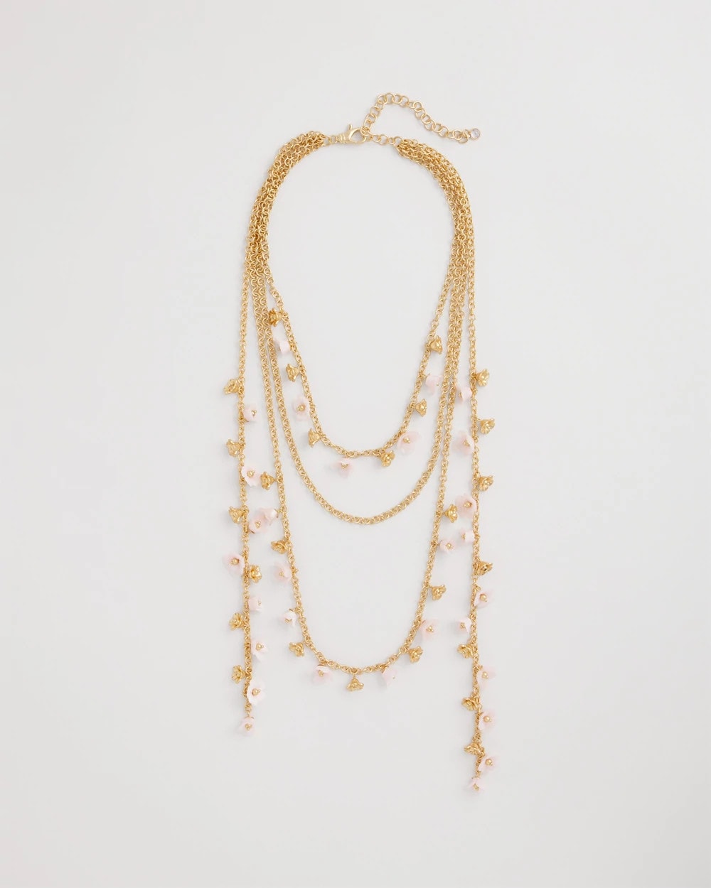 Chico's Pink Multi-Layer Necklace Pink