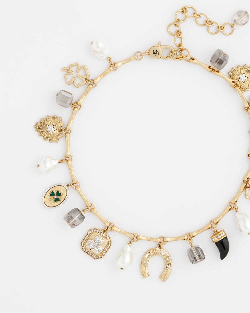 Chico's Lucky Charm Short Necklace Gold