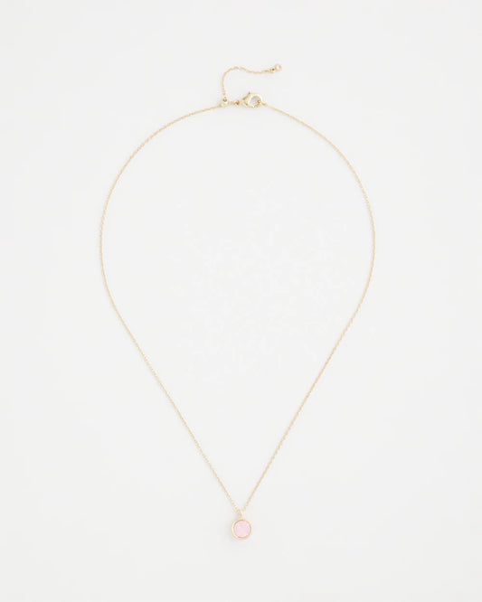Chico's Pink Fine Single Strand Necklace Pink