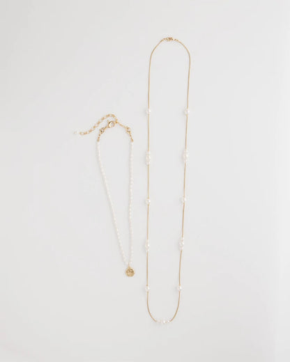 Chico's Convertible Faux Pearl Necklace Pearl