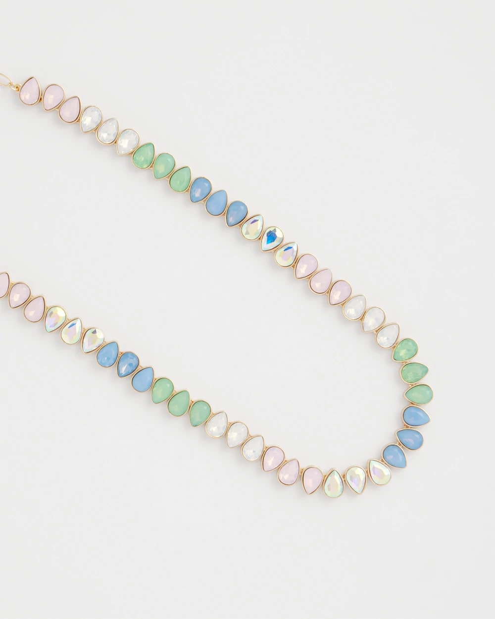 Chico's Teardrop Tennis Necklace Multi