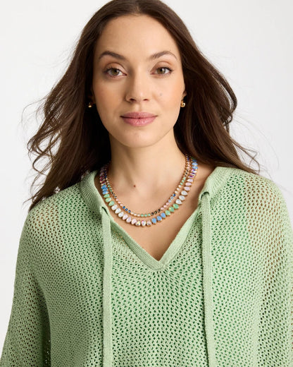 Chico's Teardrop Tennis Necklace Multi