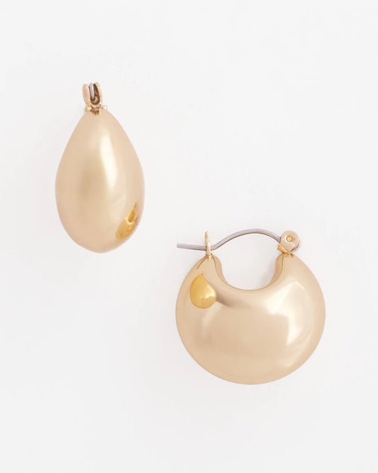 Chico's No Droop® Gold-Tone Huggie Hoop Earrings Gold