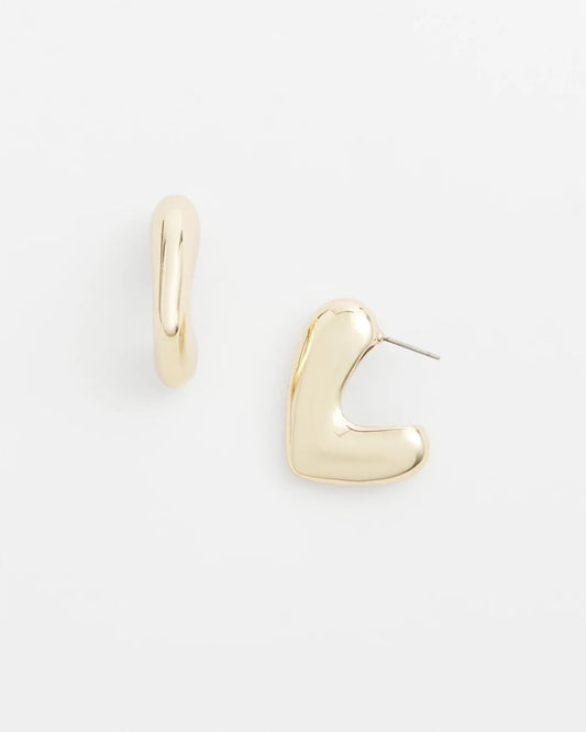 Chico's No Droop® Gold Tone Mini Hoops Gold