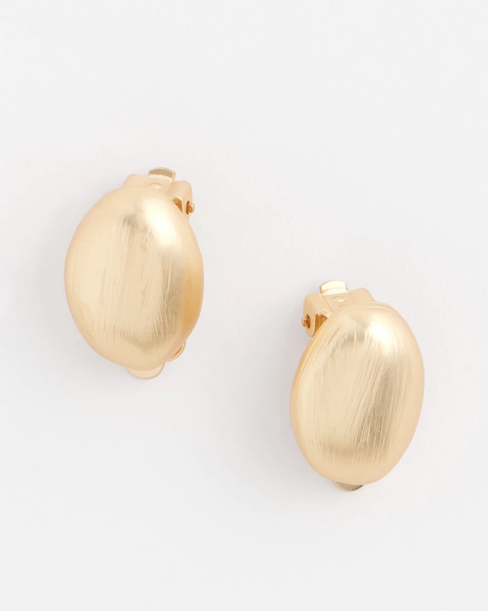 Chico's No Droop™ Gold Stud Clip-On Earrings Gold