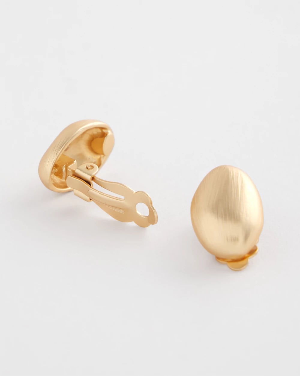 Chico's No Droop™ Gold Stud Clip-On Earrings Gold