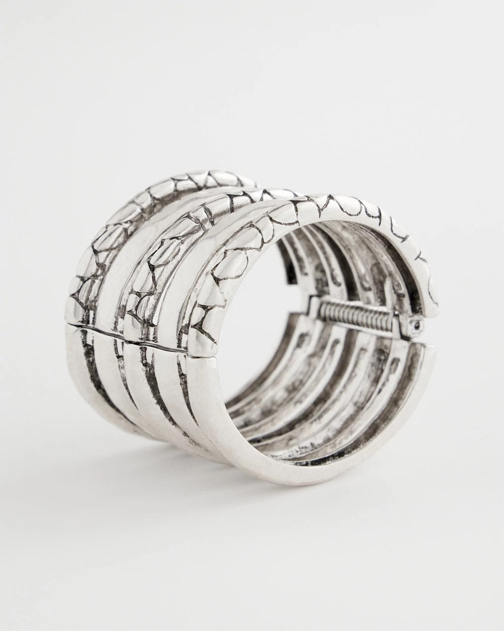Chico's Silver Island Metals Cuff Bracelet Silver